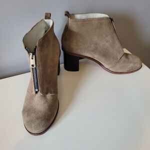 Paul Smith Barton Suede Heeled Ankle Boots in Desert Silky Suede, GUC, Size 41